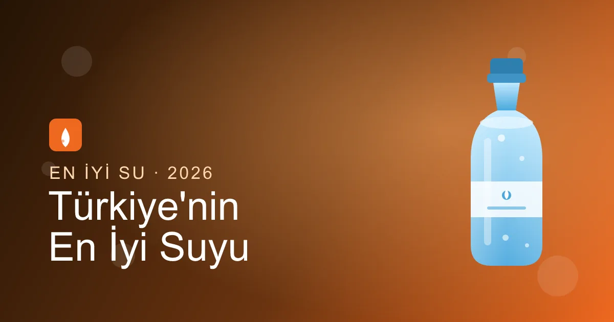 2026'nın En İyi Suyu: Türkiye'nin En İyi 5 İçme Suyu