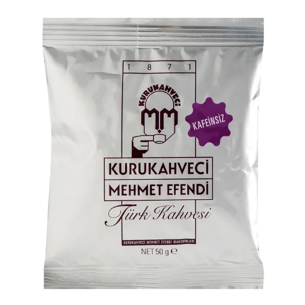 Kurukahveci Mehmet Efendi Kafeinsiz Türk Kahvesi ürün görseli