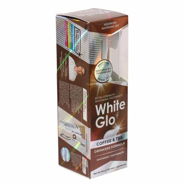 White Glo Ekstra Güçlü Beyazlatıcı Diş Macunu Çay ve Kahve Tüketenler İçin ürün görseli