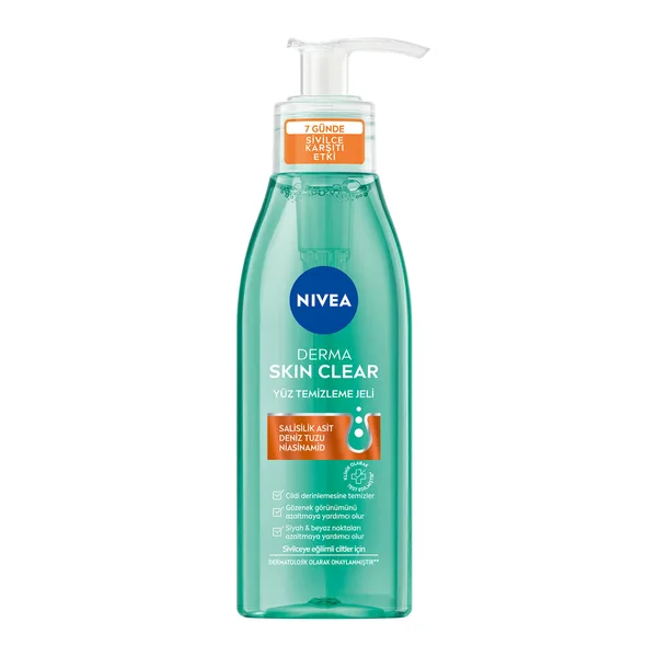 Nivea Derma Skin Clear Sivilce Karşıtı Yüz Temizleme Jeli ürün görseli