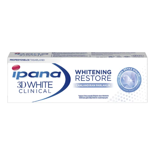İpana 3D White Clinical Canlandırıcı Parlaklık Diş Macunu ürün görseli