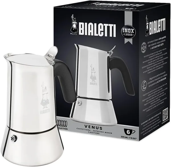 Bialetti Venus 6 Fincan Paslanmaz Çelik Moka Pot ürün görseli