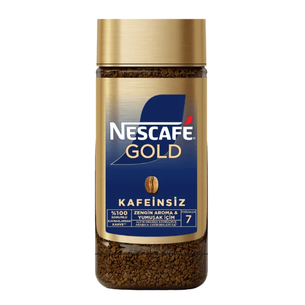 Nescafé Gold Kafeinsiz Granül Kahve ürün görseli